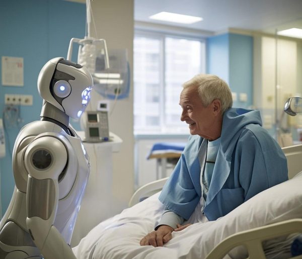 patient talking to robot